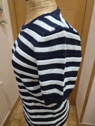 Chaleco de punto azul talla M