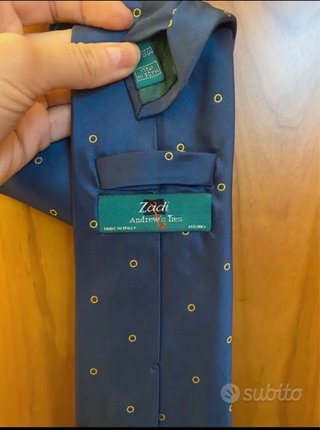 Cravatta Zadi Andrew's Ties.100% seta, made in It