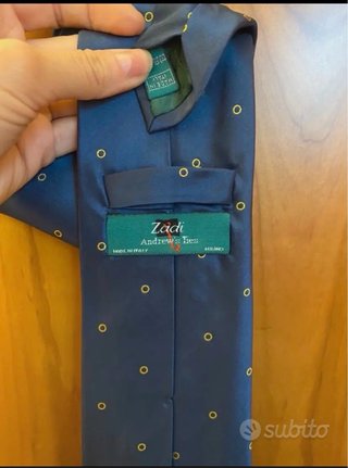 Cravatta Zadi Andrew's Ties.100% seta, made in It