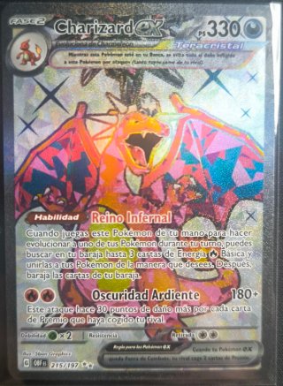 Charizard EX Teracristal 215/197
