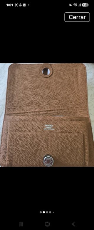 Cartera Hermes Camel