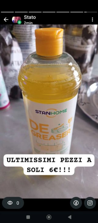 Detergente Stanhome De-Greaser 6€