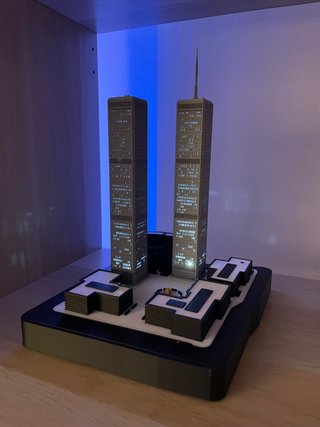Maqueta WTC Torres Gemelas Iluminadas