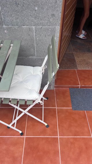 Mesa y 2 Sillas Jardín Plegables