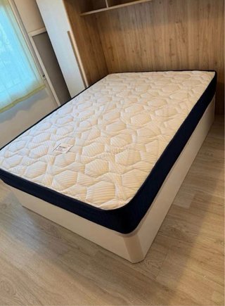 Cama Abatible Madera con Colchón