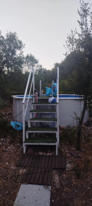 Piscina de acero octogonal
