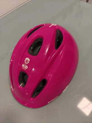 Casco Btwin rosa niña