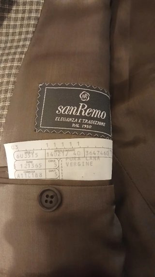 Blazer uomo pura lana vergine
