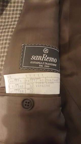 Blazer uomo pura lana vergine