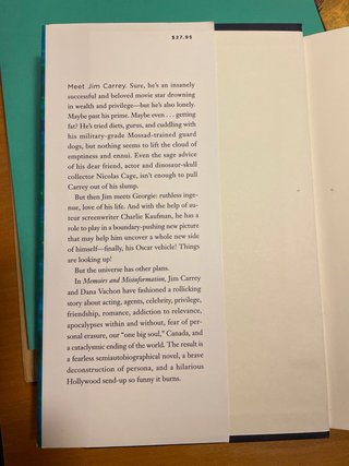 Memoirs and Misinformation A novel