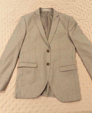Traje Jack & Jones Talla 48 Gris Hecho a Medida