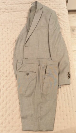 Traje Jack & Jones Talla 48 Gris Hecho a Medida