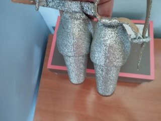 Sandalias fiesta tacón ancho Talla 37
