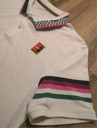 Polo Nike Tenis Multicolor Blanco