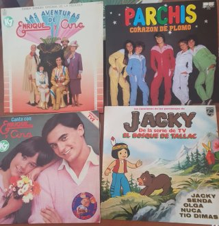 Lote Vinilos Infantiles: Parchís, Jacky, Enrique y