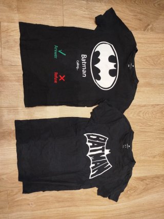 Lote 2 Camisetas Batmanv13-14 años