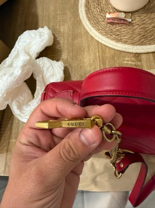 Bolso Gucci Rojo y Dorado
