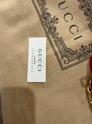 Bolso Gucci Rojo y Dorado