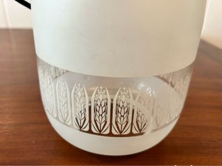 Lámpara cocina vintage cristal y metal