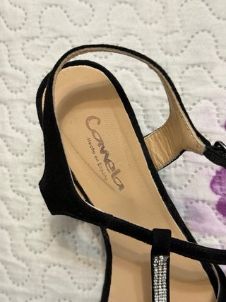 Sandalias Negras de cuña Talla 38
