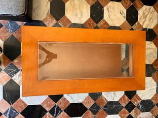 Mesa de centro madera y cristal