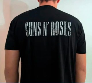CAMISETA NEGRA - GUNS & ROSES - XL y más...
