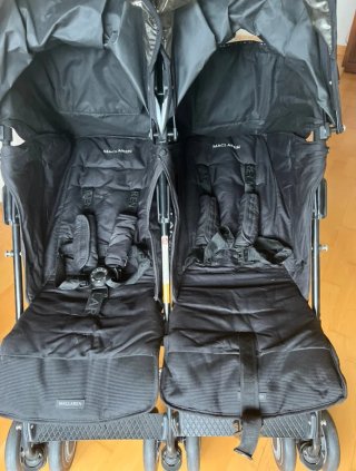Silla paseo gemelar Maclaren twin Negro