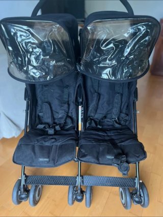 Silla paseo gemelar Maclaren twin Negro
