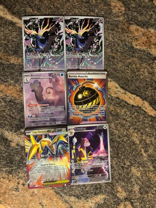 Lotto Carte Pokémon Xerneas, Aurorus, Watchog, Meg