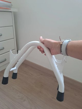 Soporte para pesas + barras para pesas
