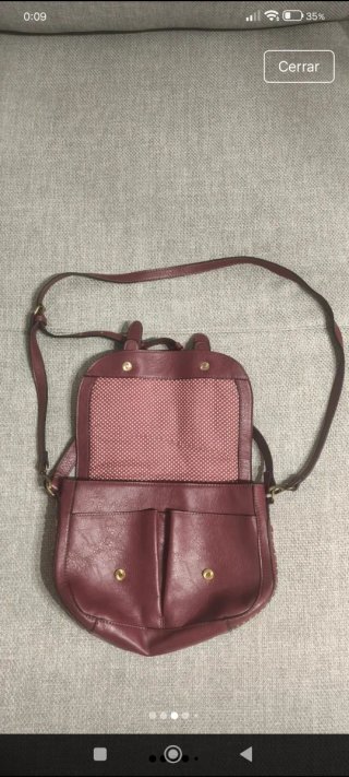 Bolso MSK color burdeos