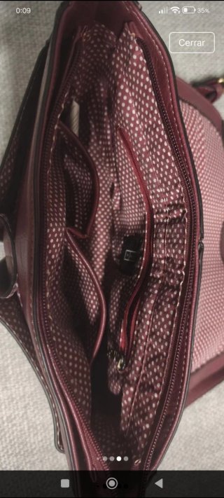 Bolso MSK color burdeos