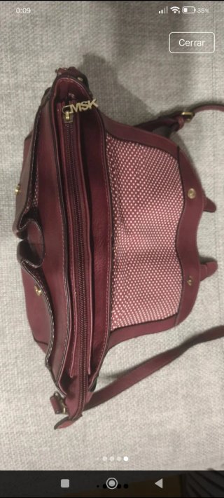 Bolso MSK color burdeos