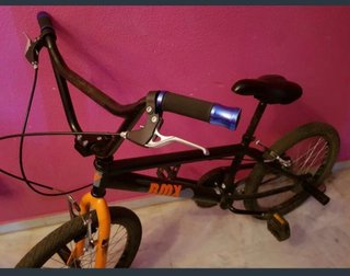 Bicicleta BMX Freestyle Negra y Naranja