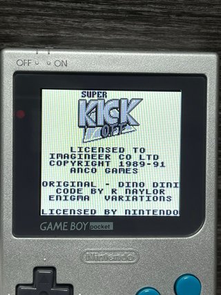 Super Kick Off Game Boy Nintendo