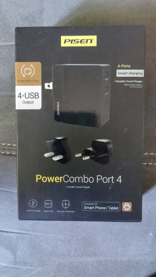 PISEN Caricabatterie USB 4 Porte
