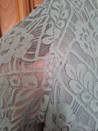 Blusa ibicenca verde tallas grandes