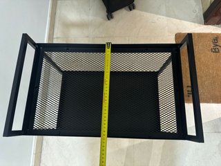 Carrito auxiliar IKEA NISSAFORS negro con ruedas