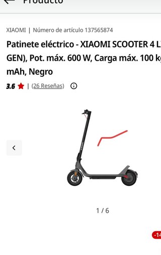 Patinete Eléctrico Xiaomi Scooter 4 L