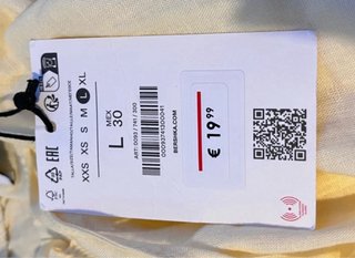 Calças Bershka bege 30% linho ainda com etiqueta