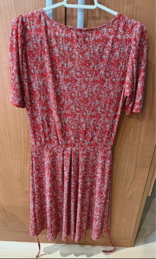 Vestido floral Mango rojo