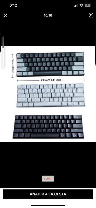 Teclado Mecánico 61 Teclas Wired Mini
