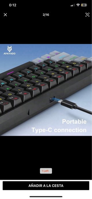 Teclado Mecánico 61 Teclas Wired Mini