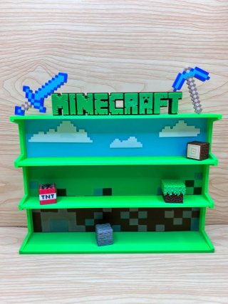 Expositor Minecraft 3 estantes
