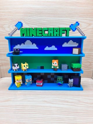 Expositor Minecraft 3 estantes