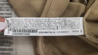 Tuta intera Zara beige taglia XL