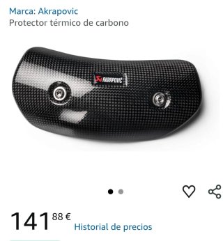 Protector Térmico Akrapovic Negro