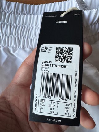 Pantalón corto Adidas blanco
