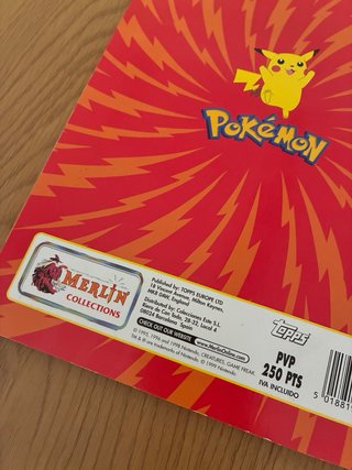Pokémon Álbum Stickers Merlin 1999