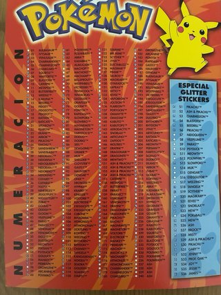Pokémon Álbum Stickers Merlin 1999